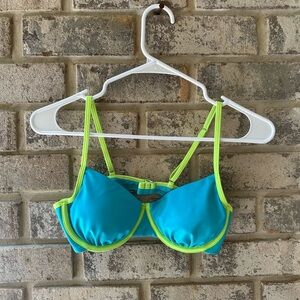 Wild Fable Blue and Green Bikini Top